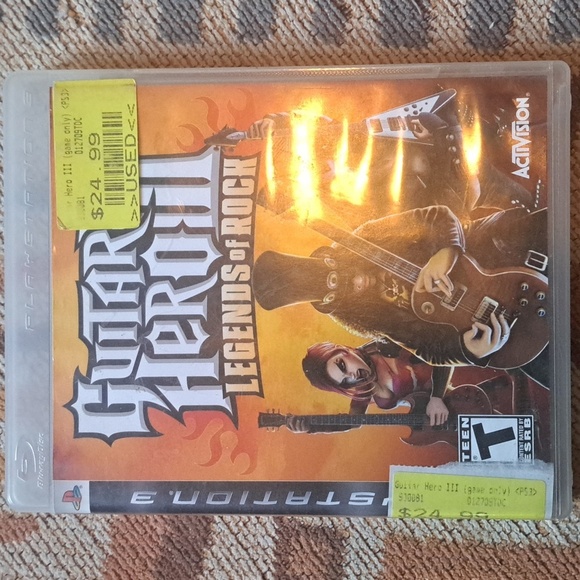 Sony Playstation 3 Games Guitar Hero III, Aerosmith and World Tour Bundle - Picture 4 of 7